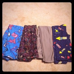 Lot of 4 Brand New LulaRoe Kids Leggings